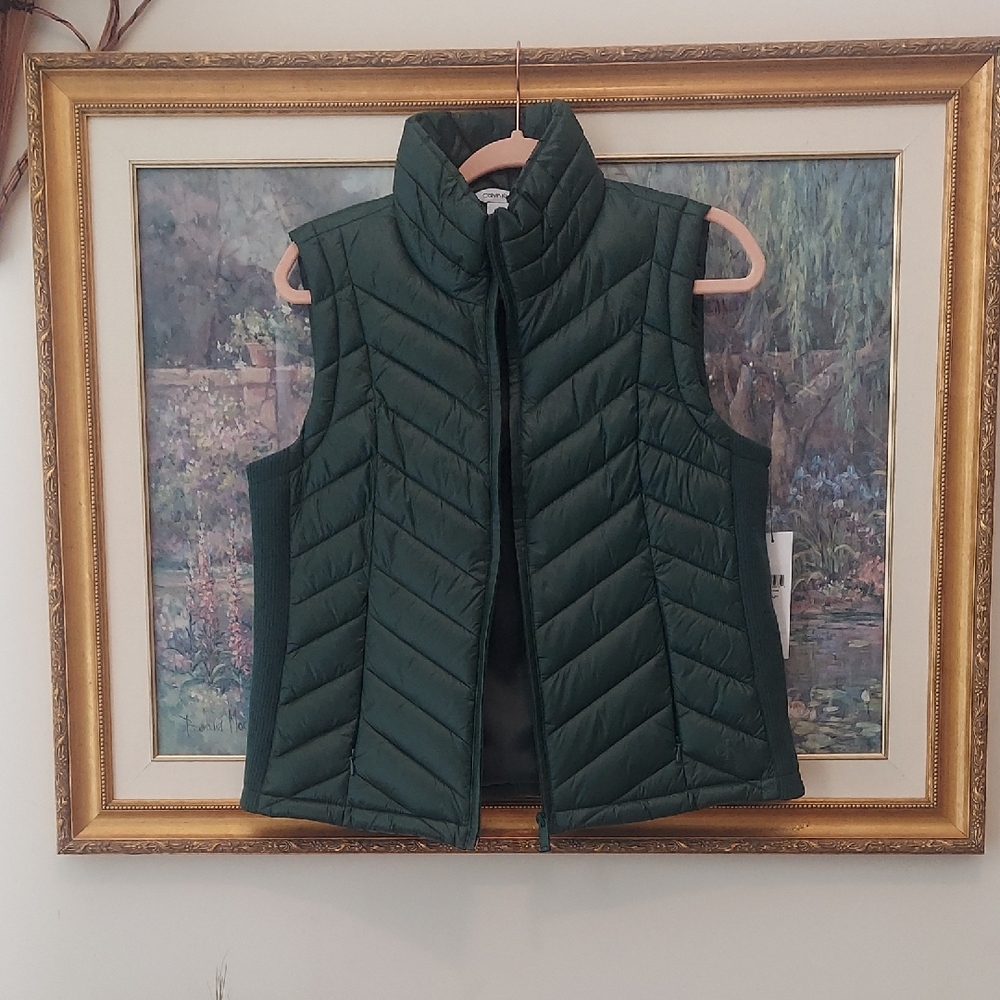 Calvin Klein Forest Green Puffer Vest